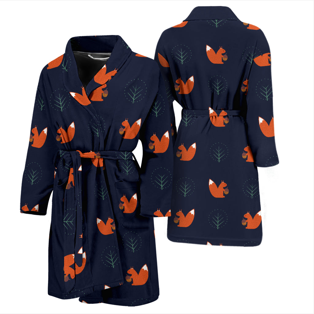 Squirrel Print Design LKS303 Men Bathrobe