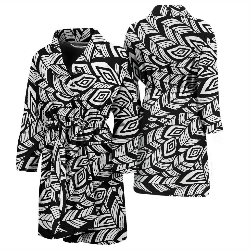 Tribal Pattern Print Design LKS302 Men Bathrobe