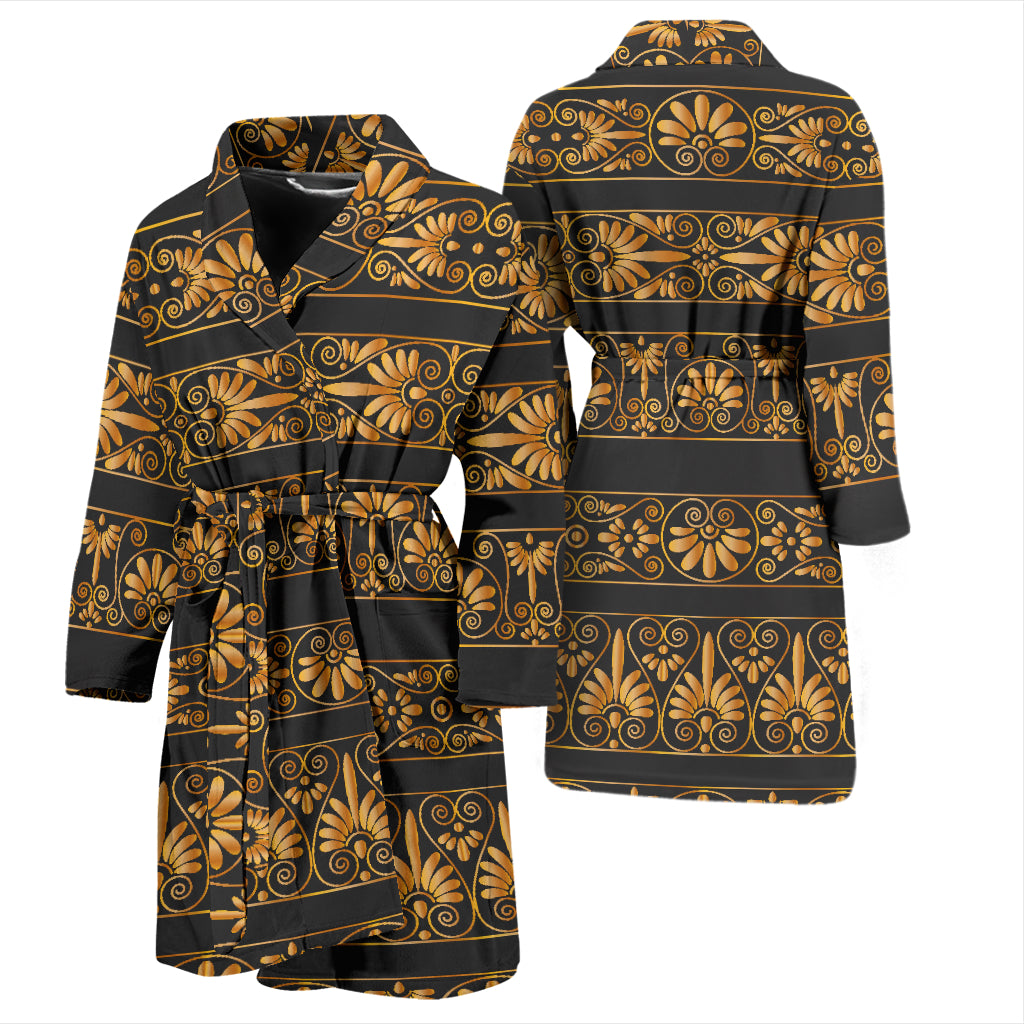 Ancient Greek Print Design LKS303 Men Bathrobe