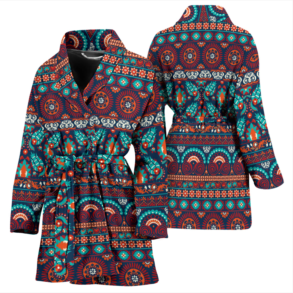 Suzani Print Design LKS302 Women Bathrobe