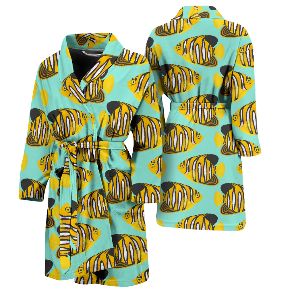 Angelfish Print Design LKS402 Men Bathrobe