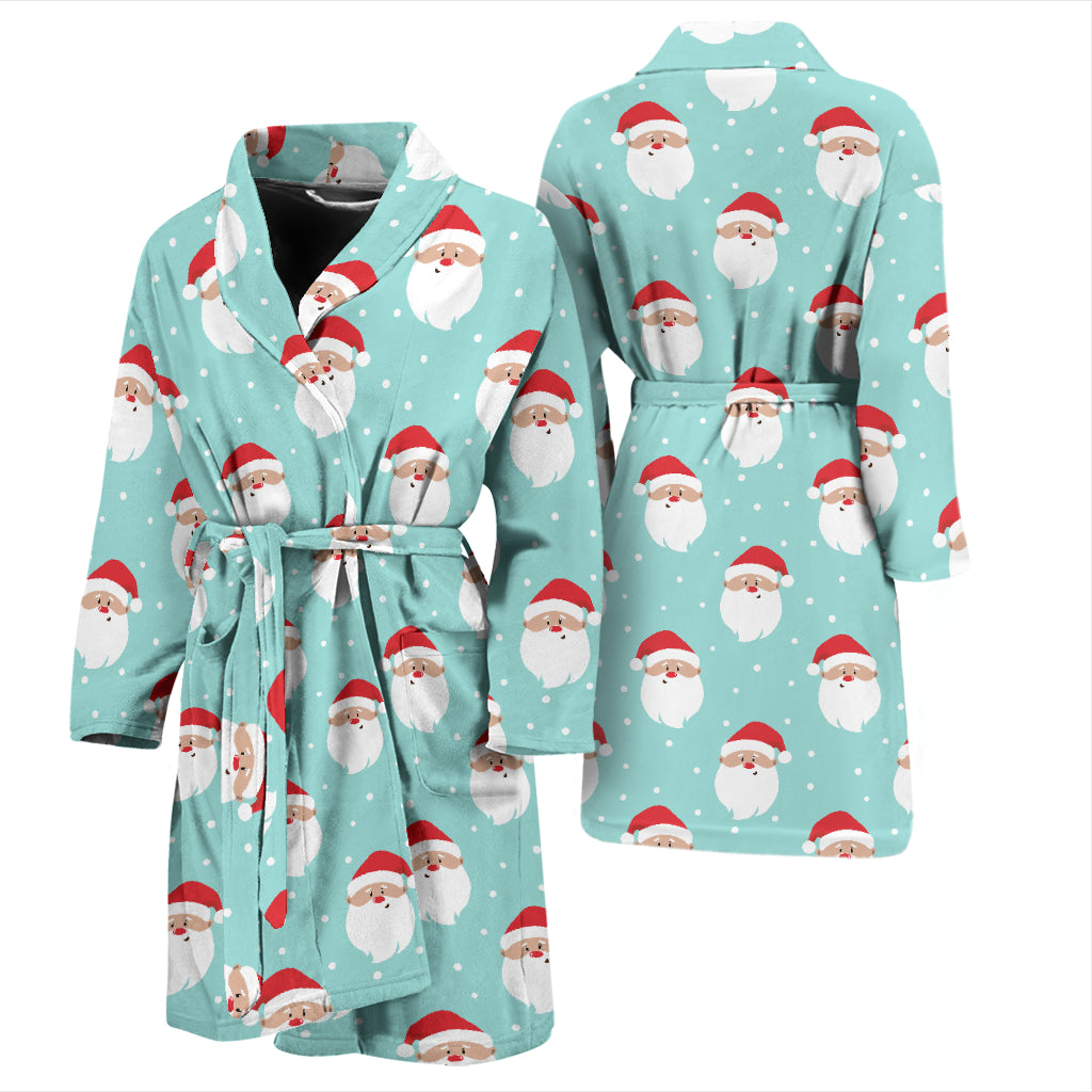 Santa Print Design LKS308 Men Bathrobe