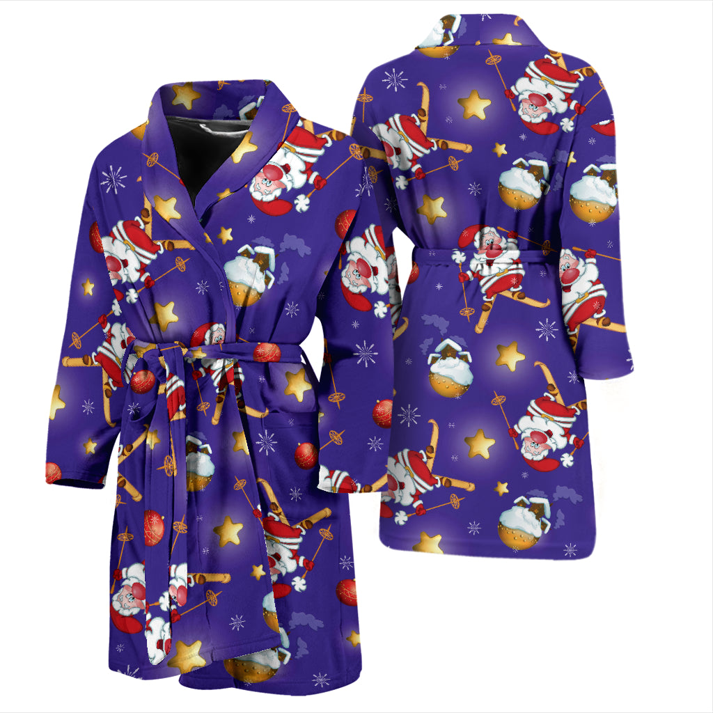 Ski Print Design LKS308 Men Bathrobe