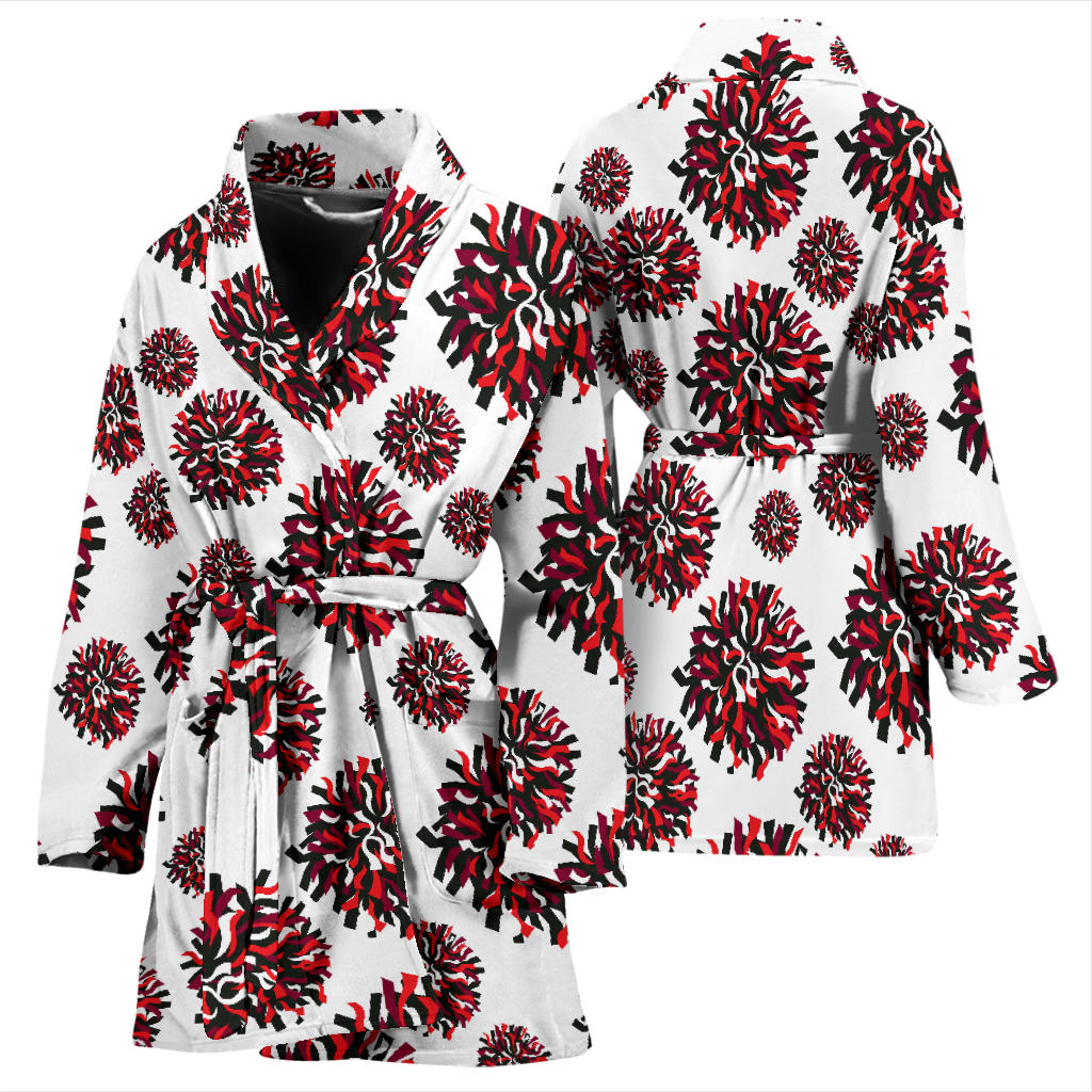 Cheerleader Pattern Print Design 01 Women Bathrobe