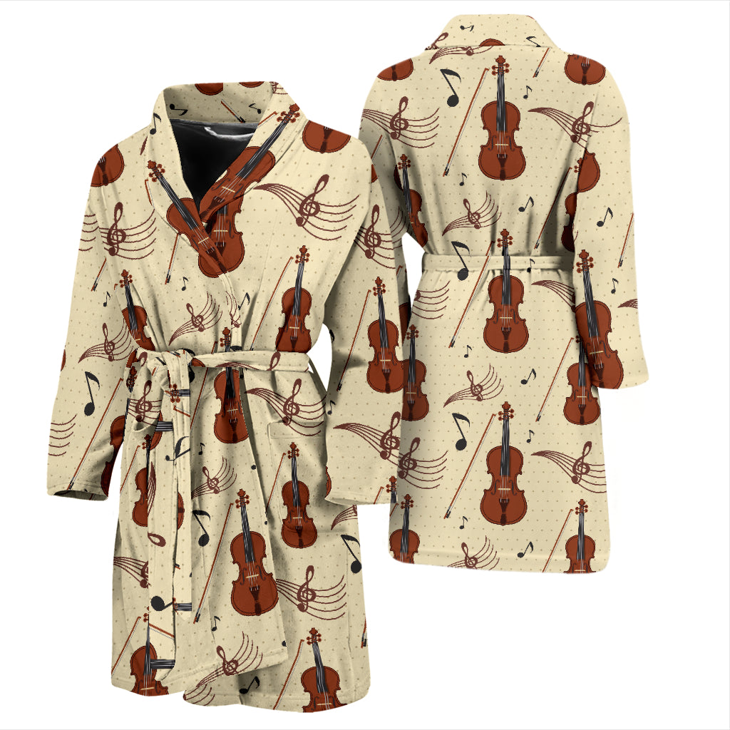 Cello Print Design LKS402 Men Bathrobe
