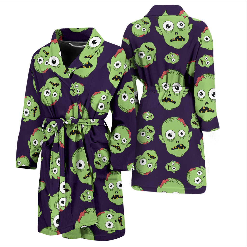 Zombie Print Design LKS303 Men Bathrobe