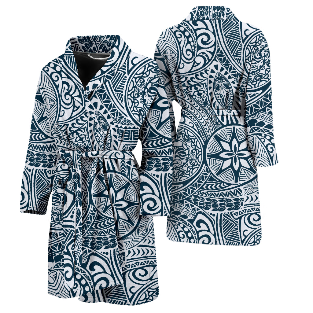 Samoan Pattern Print Design LKS306 Men Bathrobe