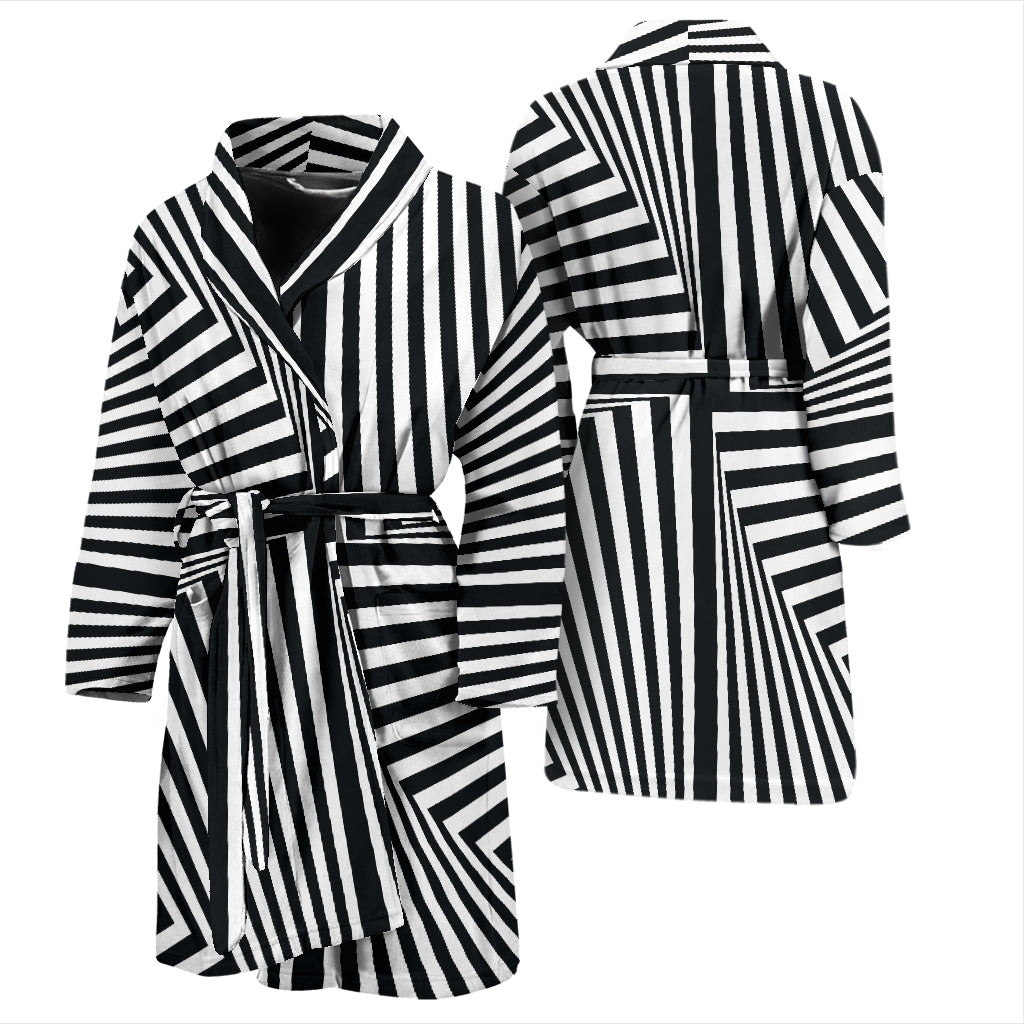 Vortex Print Design LKS302 Men Bathrobe