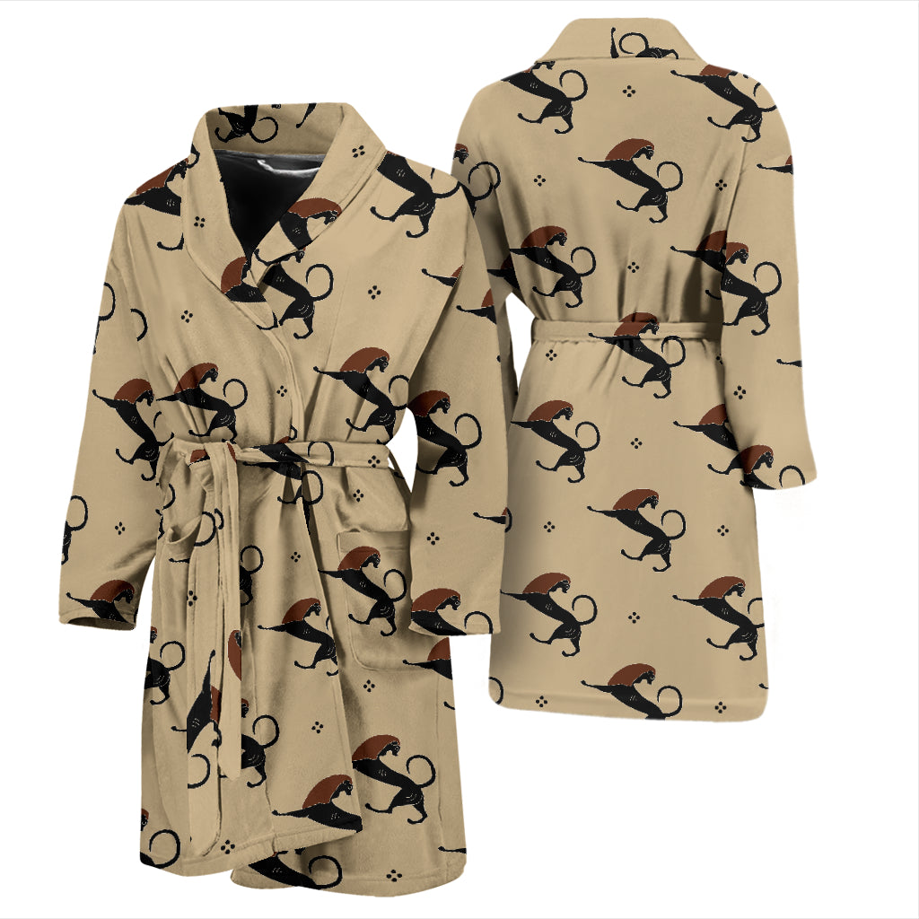 Ancient Greek Print Design LKS3011 Men Bathrobe