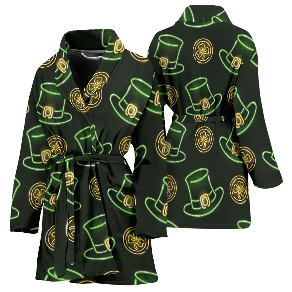 St Patricks Day Print Design LKS308 Women Bathrobe