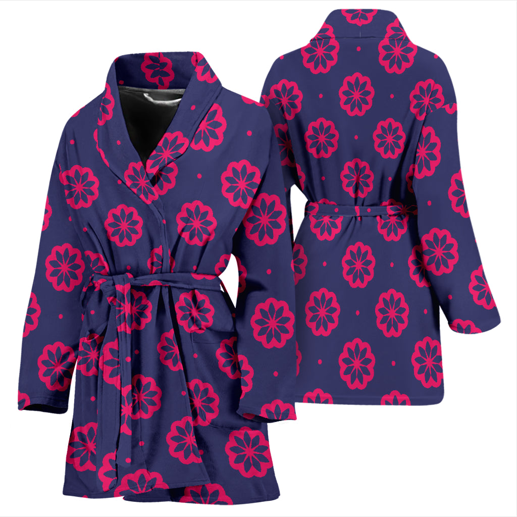 Water Lily Print Design LKS301 Women Bathrobe