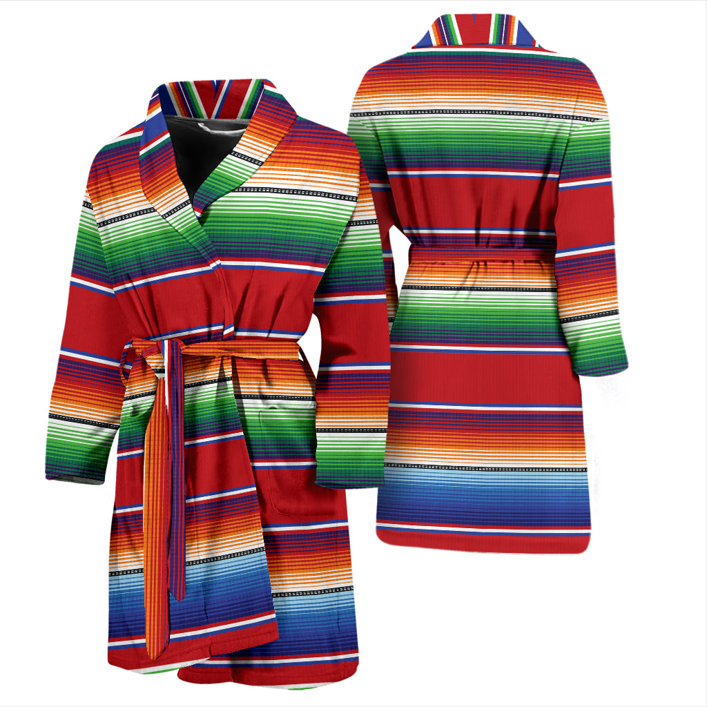 Serape Print Design LKS304 Men Bathrobe
