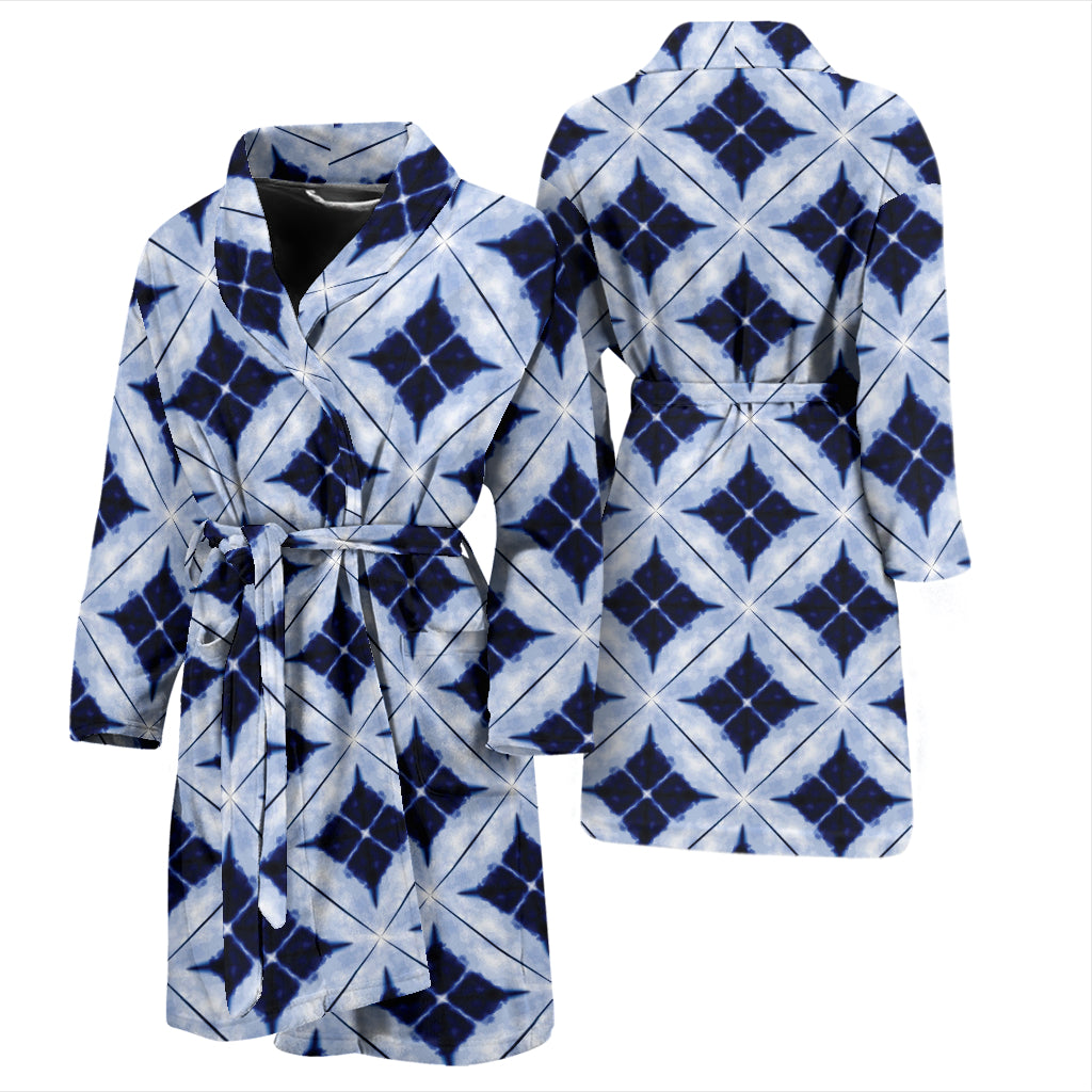 Tie Dye Print Design LKS308 Men Bathrobe
