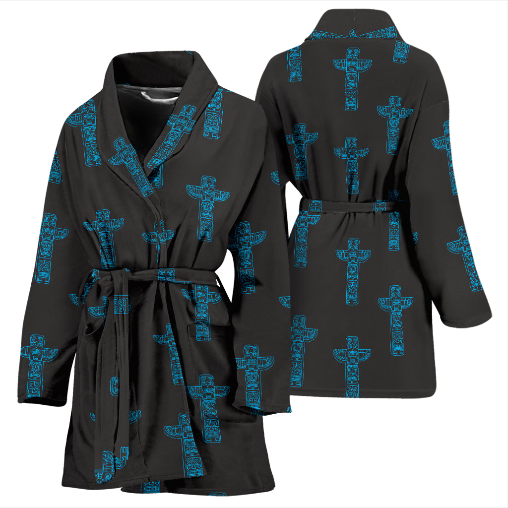 Totem Print Design LKS304 Women Bathrobe