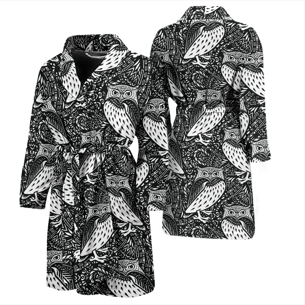 Tribal Pattern Print Design LKS308 Men Bathrobe