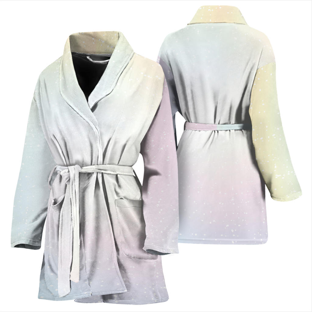 Nebula Pattern Print Design A02 Women Bathrobe