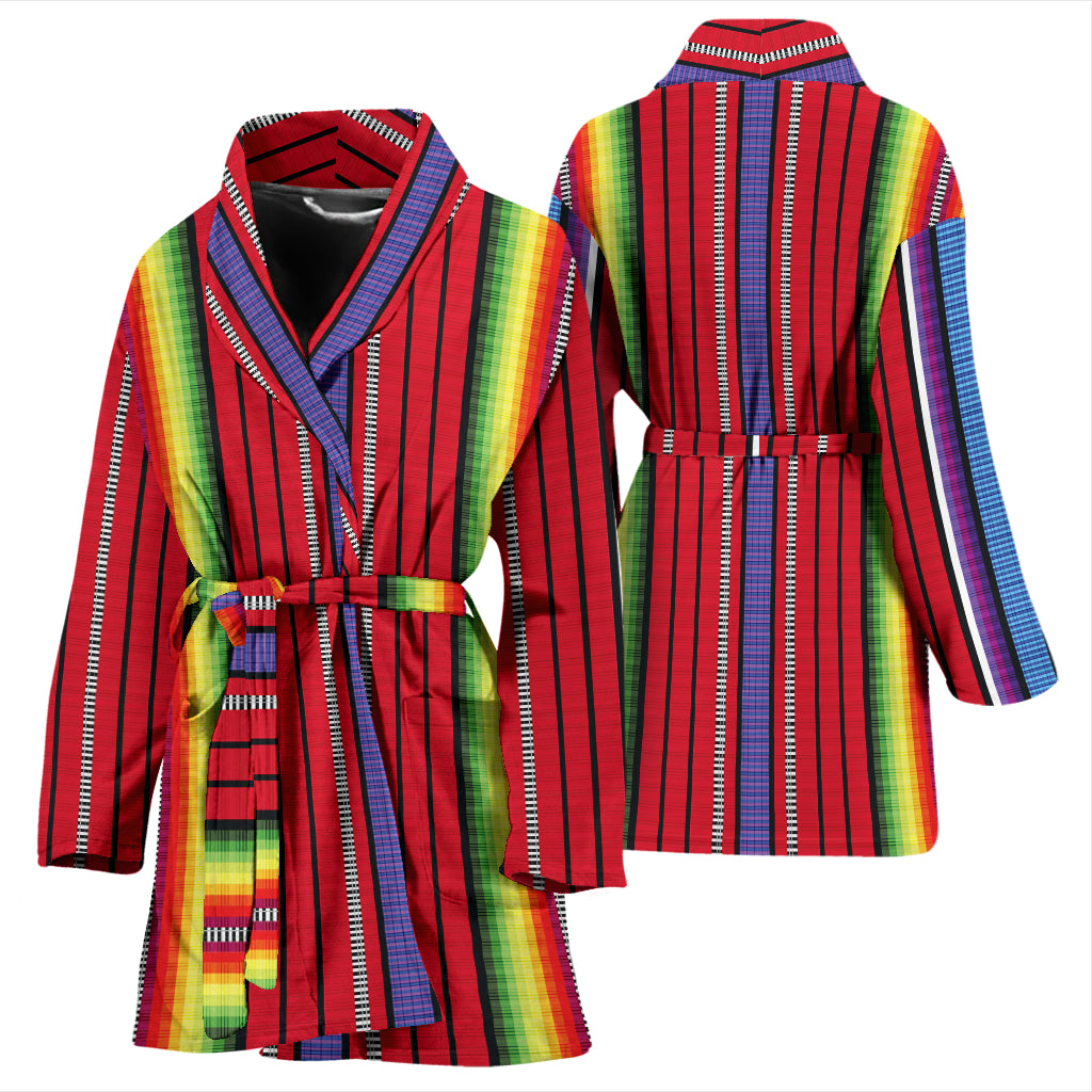 Serape Print Design LKS305 Women Bathrobe