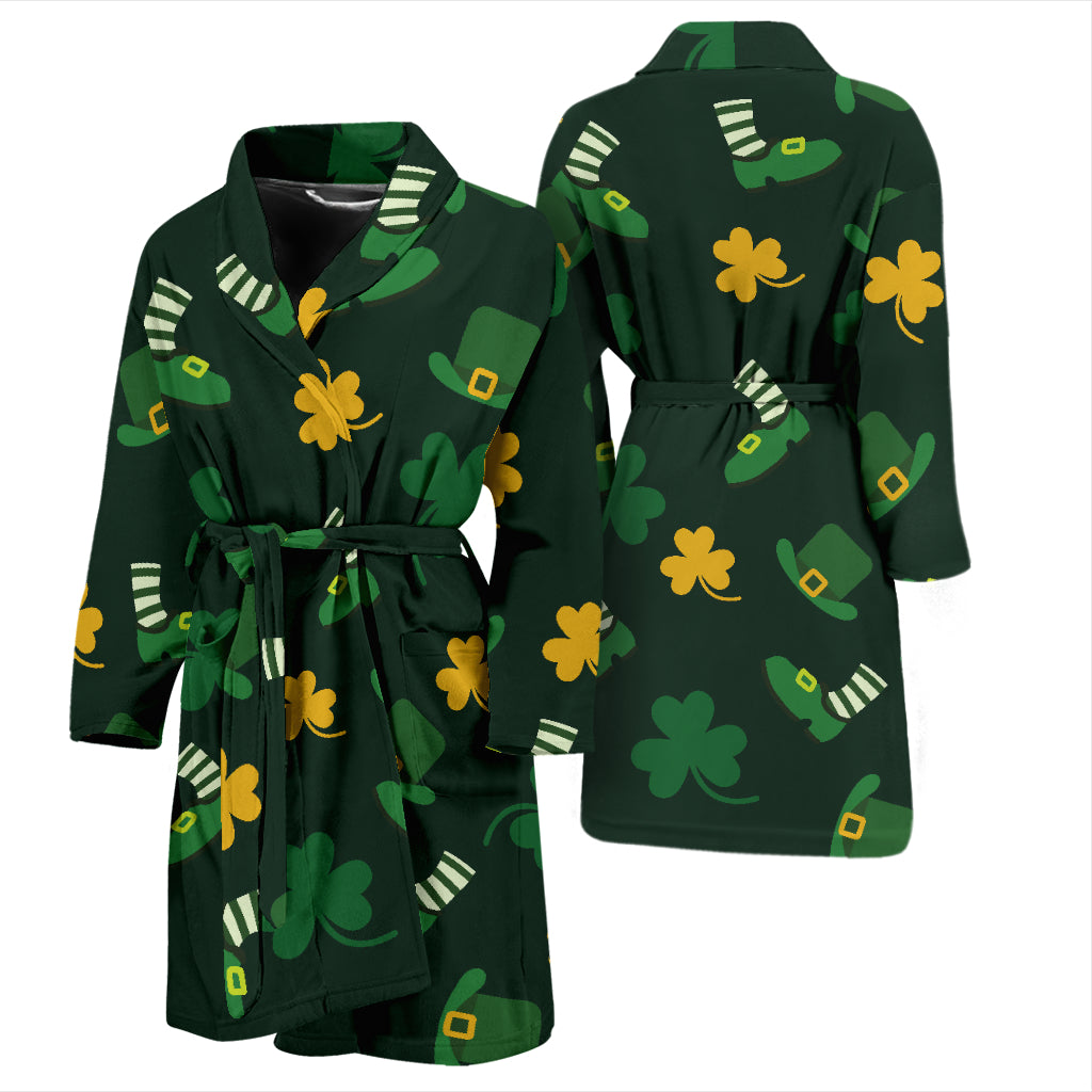 St Patricks Day Print Design LKS306 Men Bathrobe