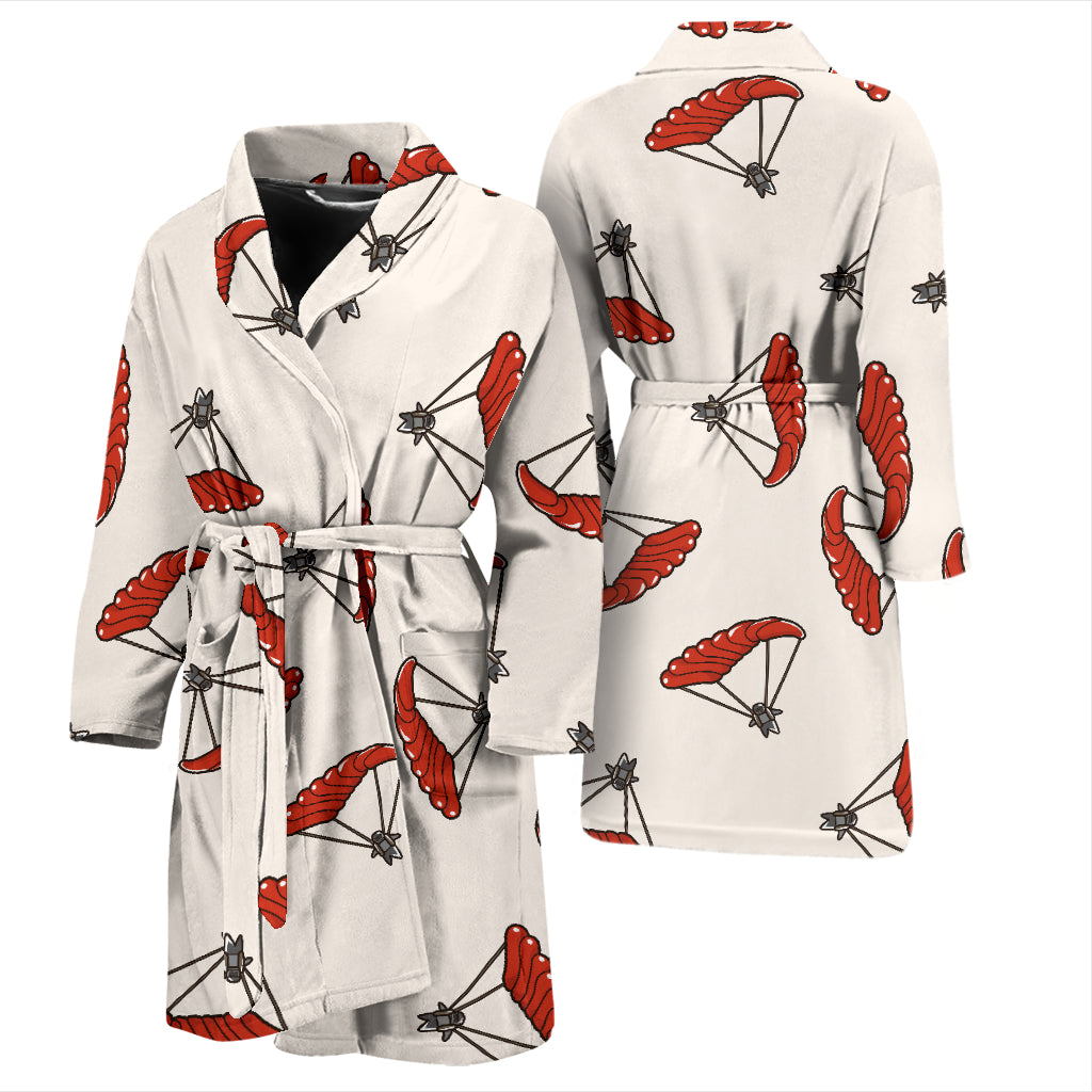 Skydiver Print Design LKS302 Men Bathrobe