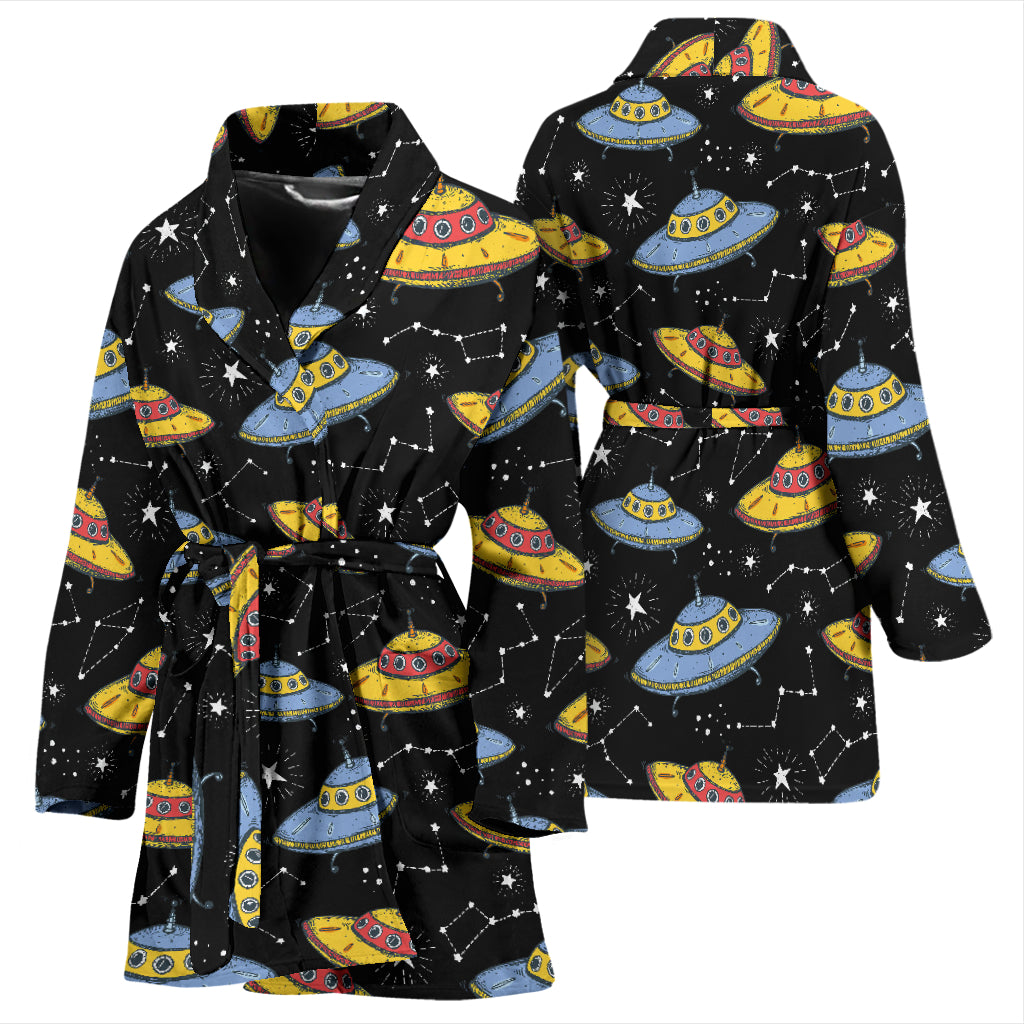 UFO Print Design LKS307 Women Bathrobe