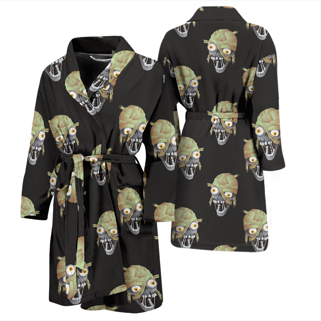 Mummy Print Design LKS304 Men Bathrobe
