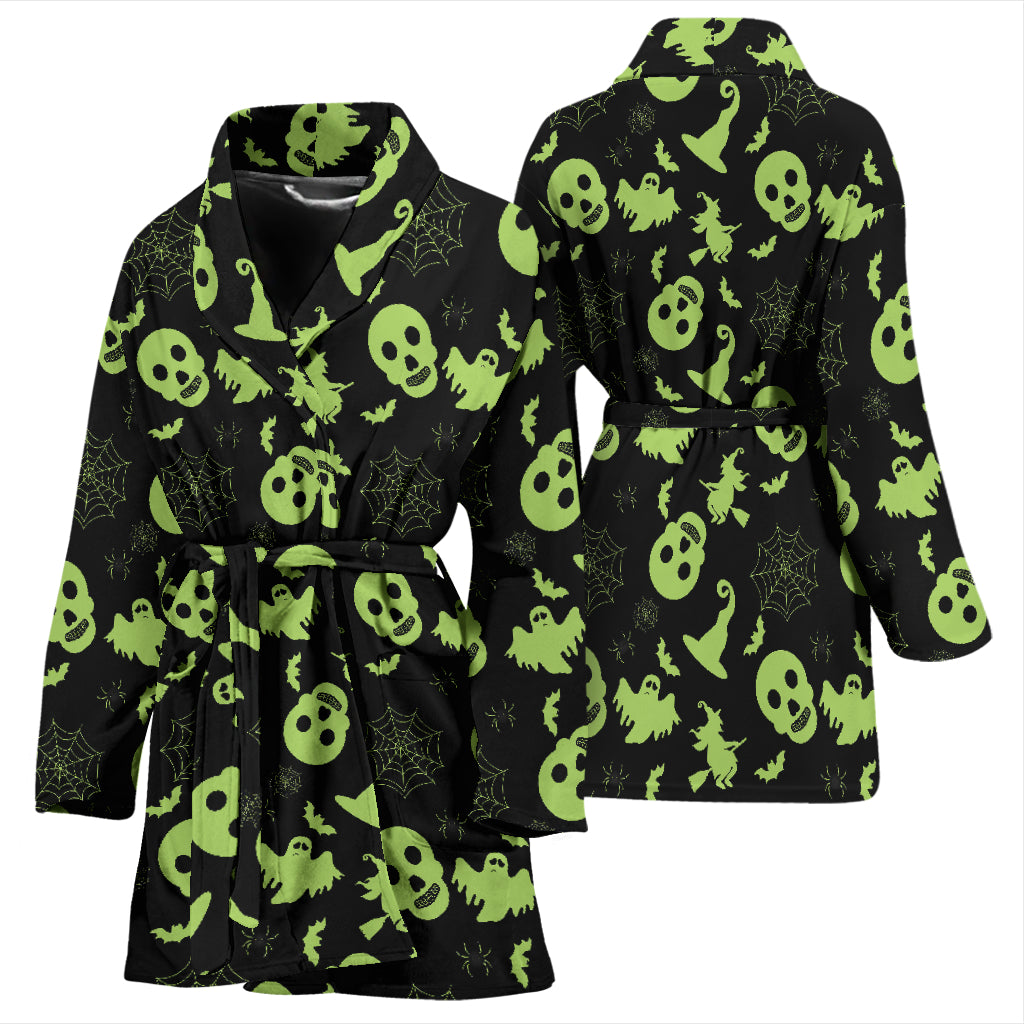 Witch Halloween Print Design LKS306 Women Bathrobe