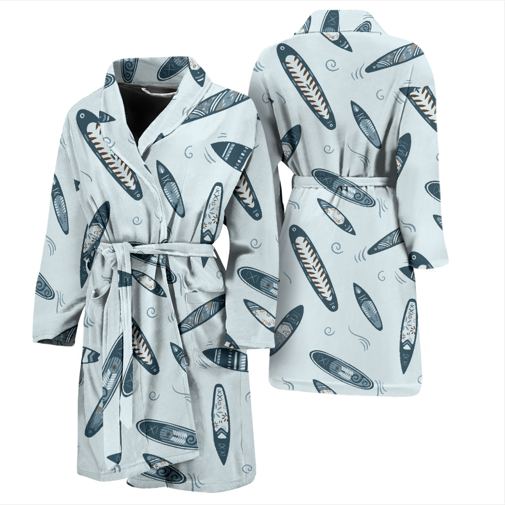 Surfboard Print Design LKS306 Men Bathrobe