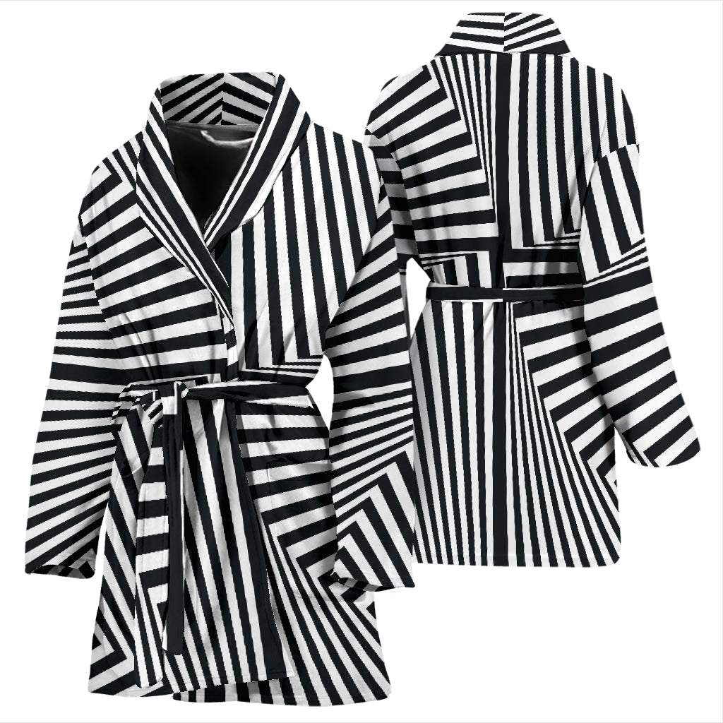Vortex Print Design LKS302 Women Bathrobe