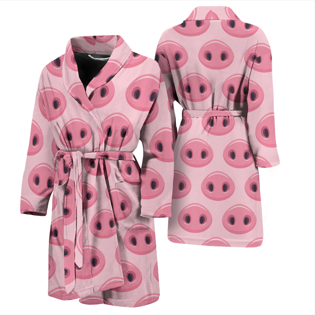Pig Print Design LKS401 Men Bathrobe