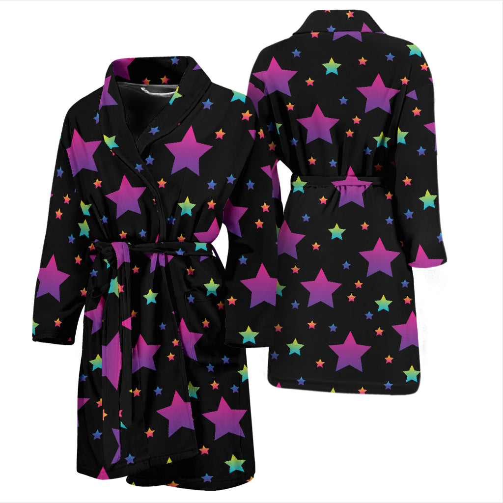 Star Print Design LKS305 Men Bathrobe
