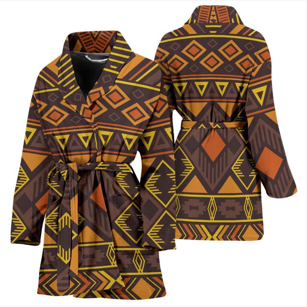 Navajo Pattern Print Design A06 Women Bathrobe