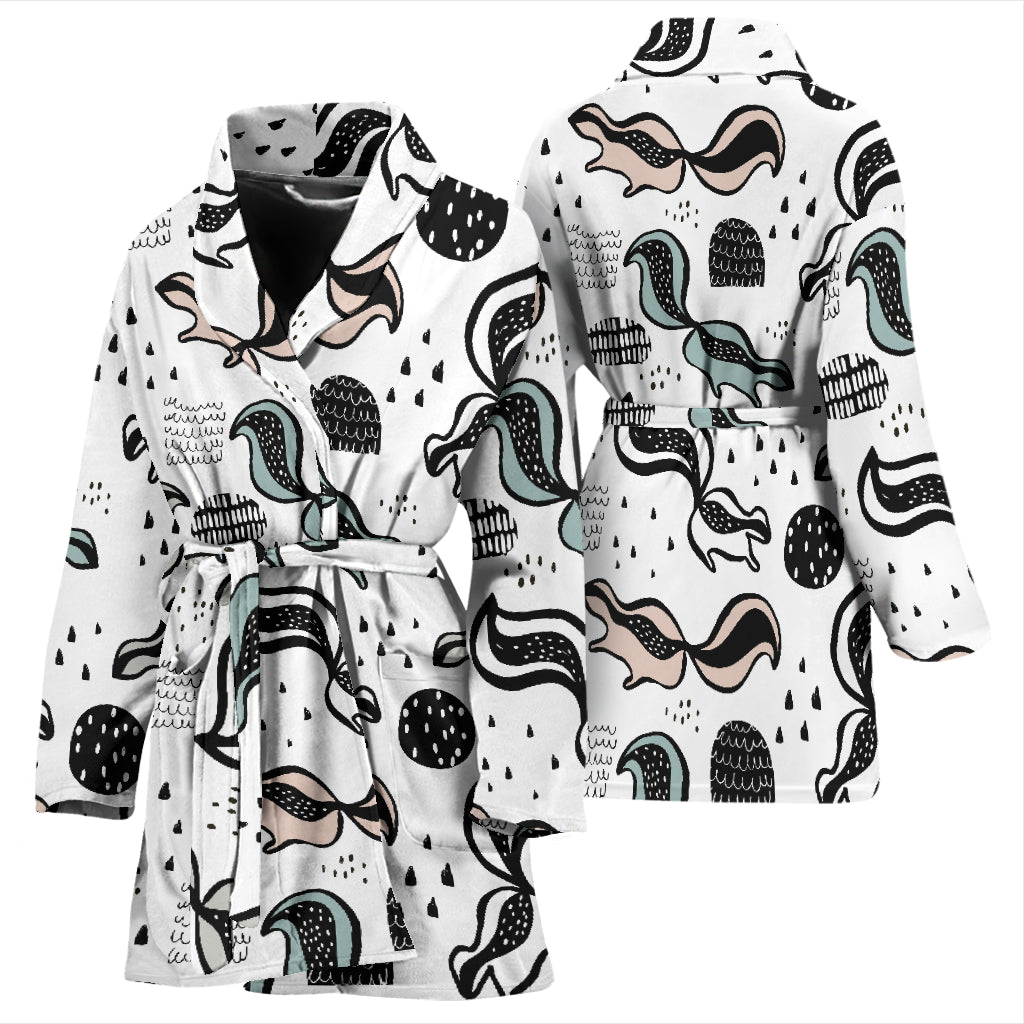 Skunk Print Design LKS303 Women Bathrobe