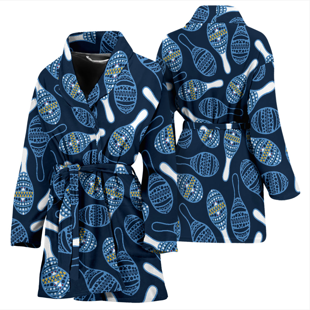 Maracas Print Design LKS401 Women Bathrobe