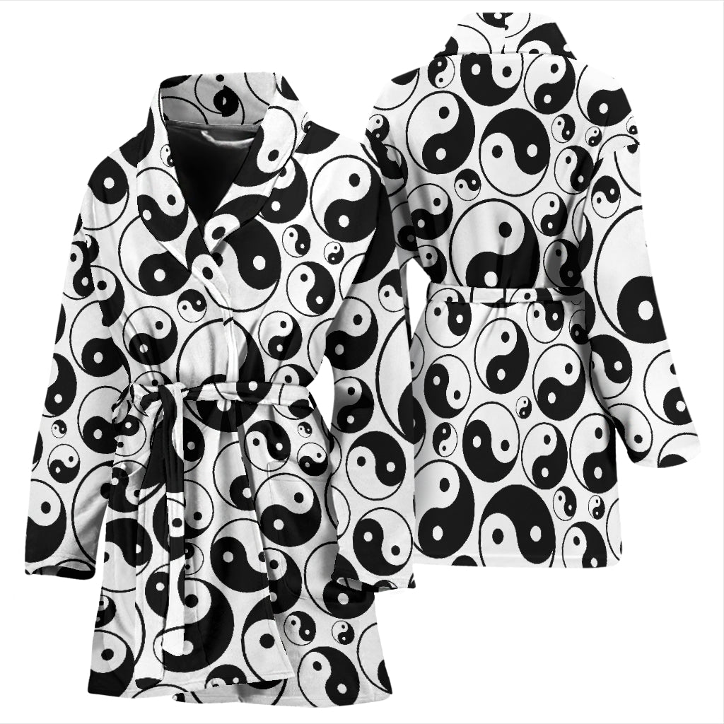 Yin Yang Print Design LKS302 Women Bathrobe