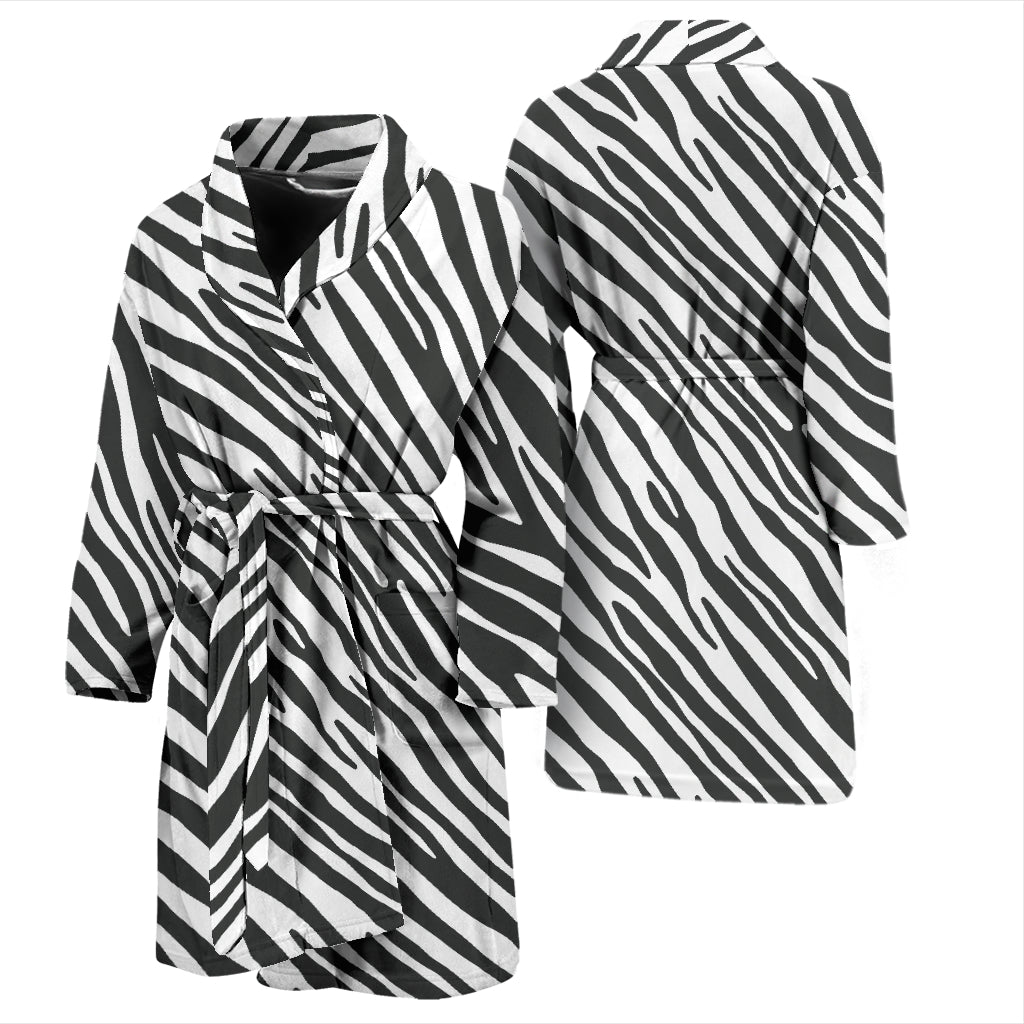 Zebra Classic Print Design LKS302 Men Bathrobe