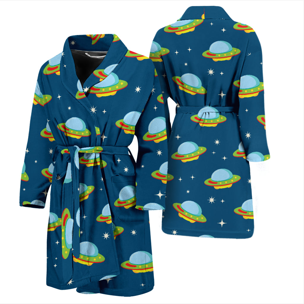 UFO Print Design LKS305 Men Bathrobe