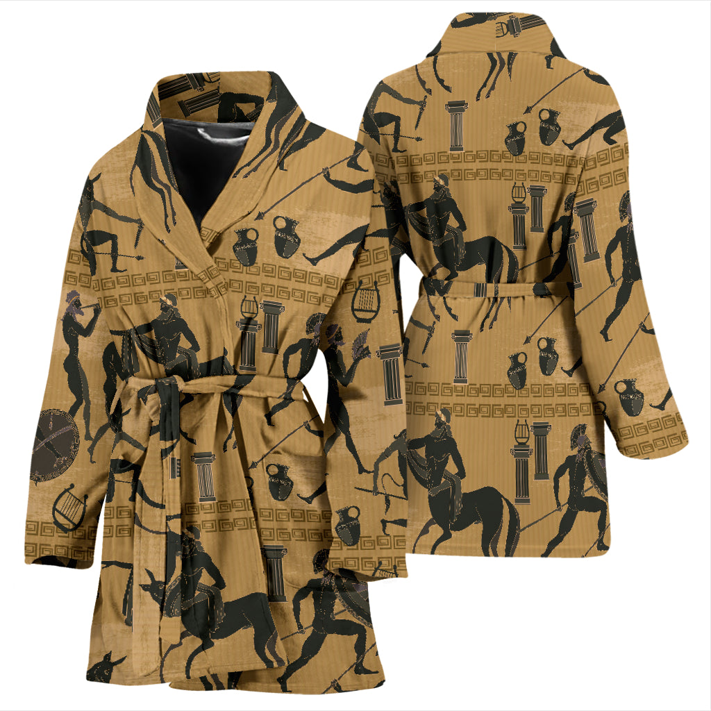 Ancient Greek Statue Print Design LKS304 Women Bathrobe