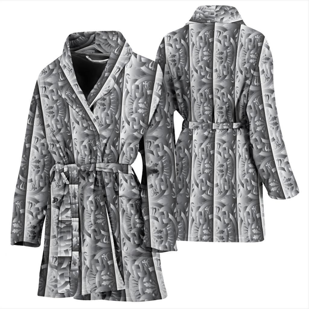 Celtic Pattern Print Design 03 Women Bathrobe