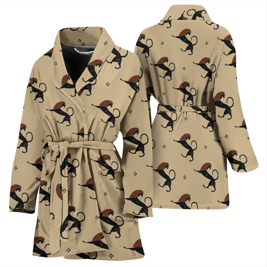 Ancient Greek Print Design LKS3011 Women Bathrobe