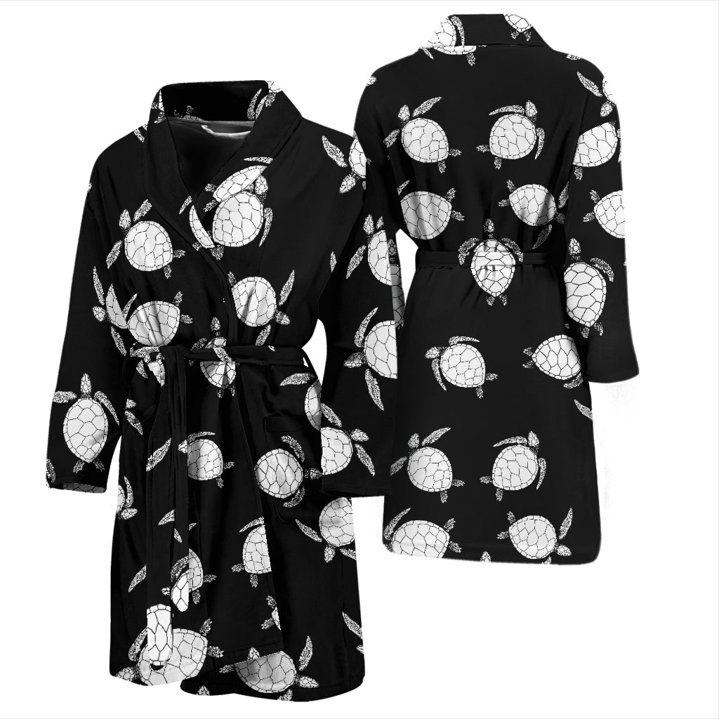 Sea Turtle Print Design LKS303 Men Bathrobe