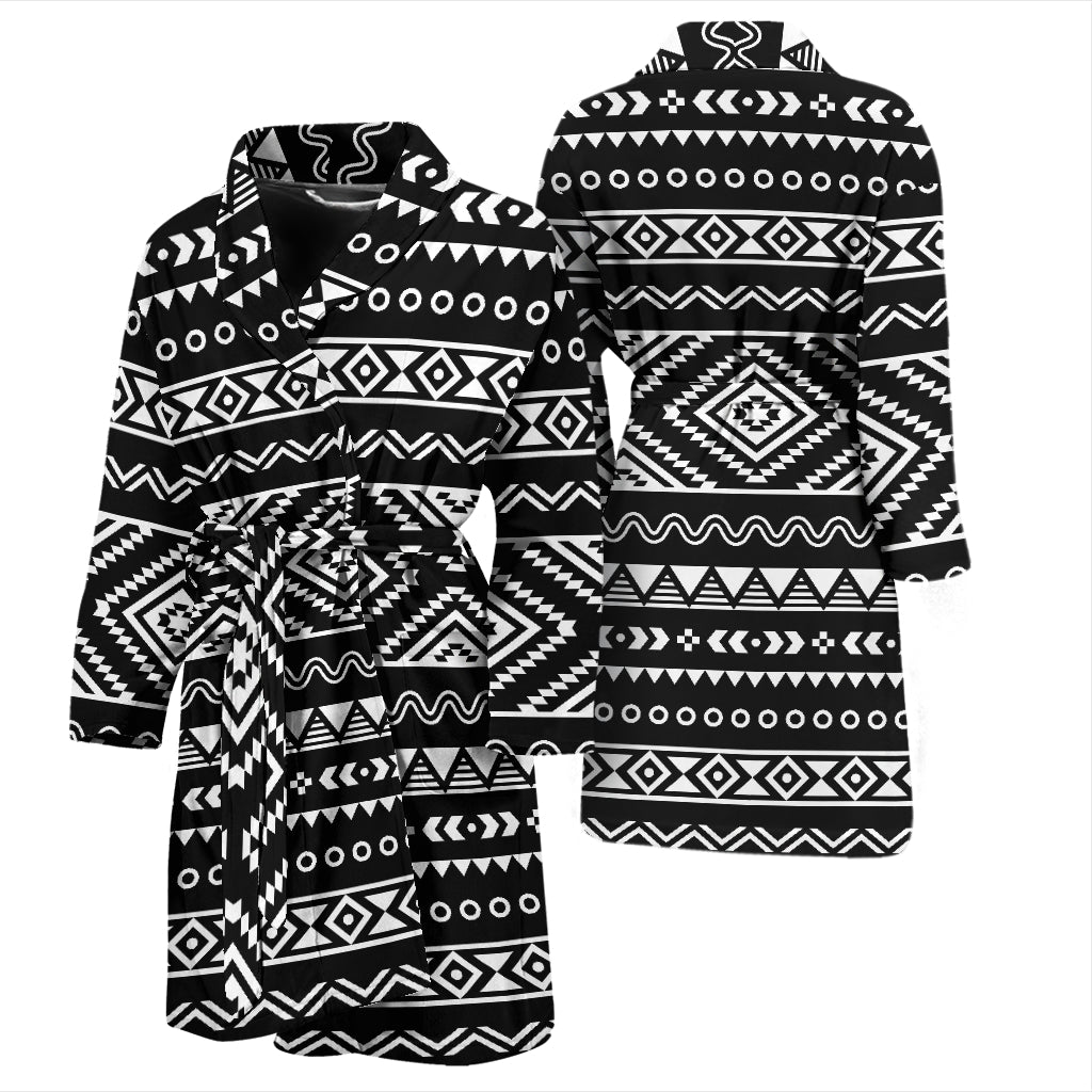 Tribal Pattern Print Design LKS301 Men Bathrobe