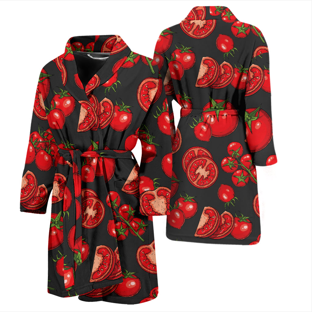 Tomato Print Design LKS303 Men Bathrobe