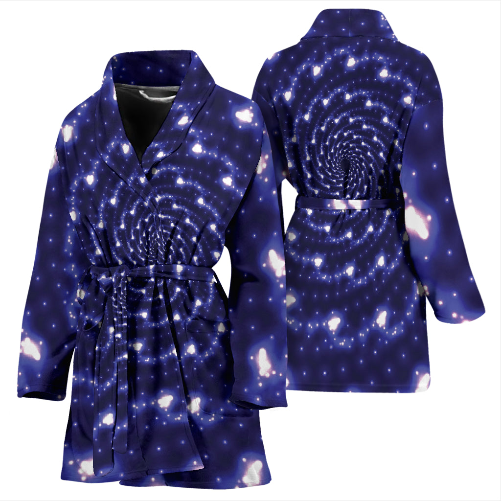 Vortex Print Design LKS305 Women Bathrobe