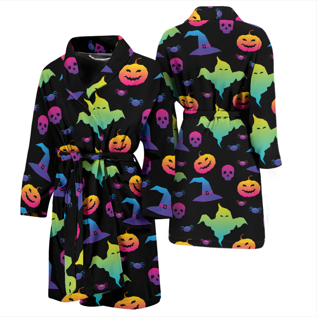 Halloween Print Design LKS404 Men Bathrobe
