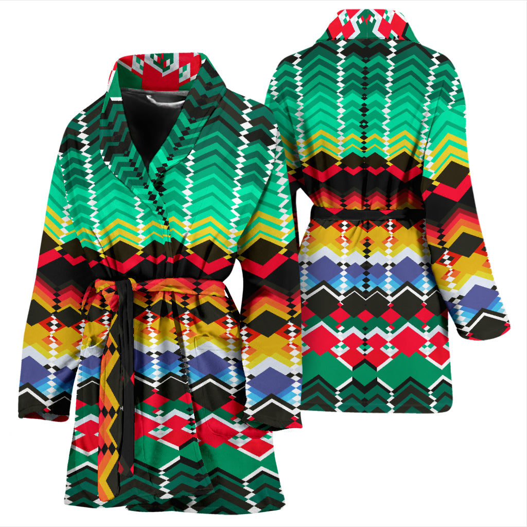 Serape Print Design LKS307 Women Bathrobe