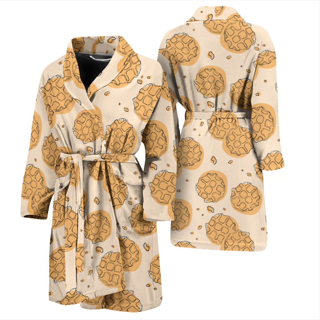 Waffle Print Design LKS303 Men Bathrobe