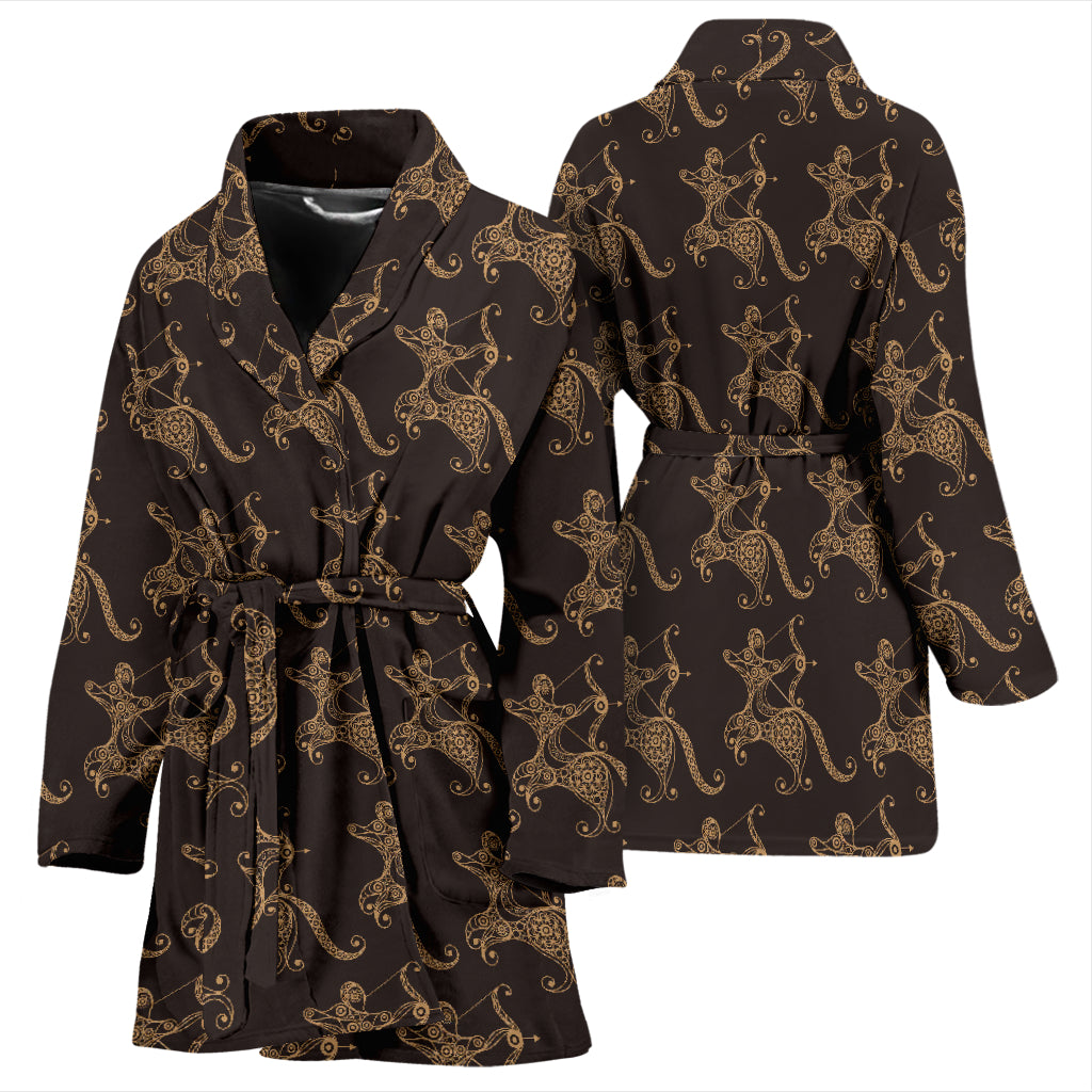Sagittarius Print Design LKS301 Women Bathrobe