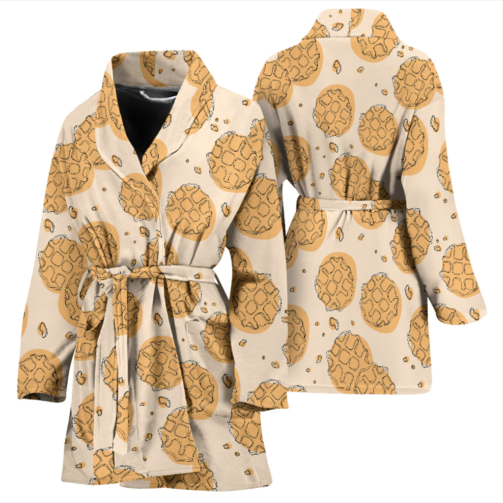 Waffle Print Design LKS303 Women Bathrobe