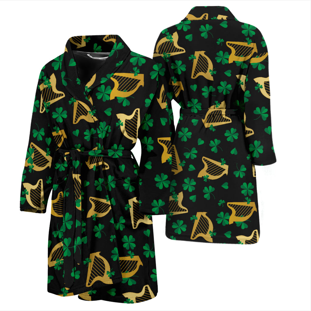Harp Print Design LKS402 Men Bathrobe