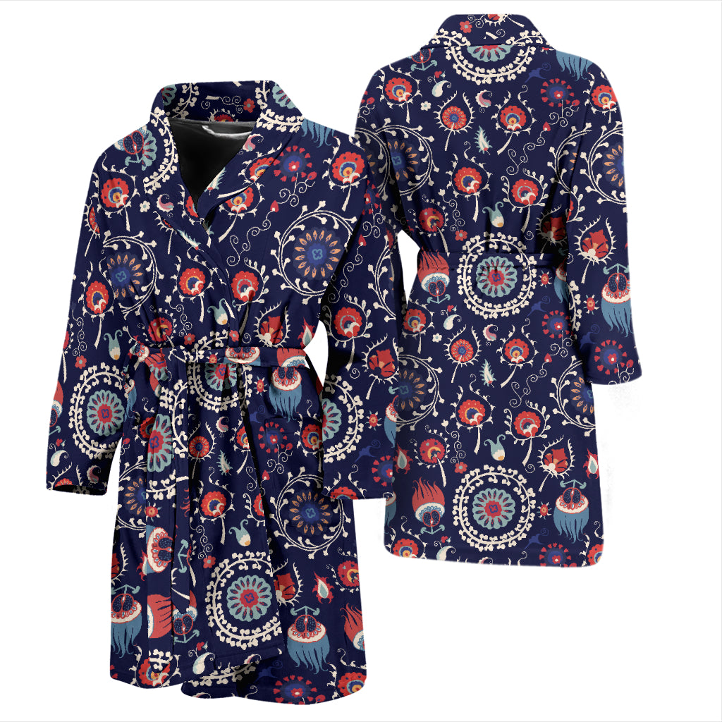 Suzani Print Design LKS305 Men Bathrobe